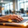 Oameni de afaceri bucuroși, vânzări online